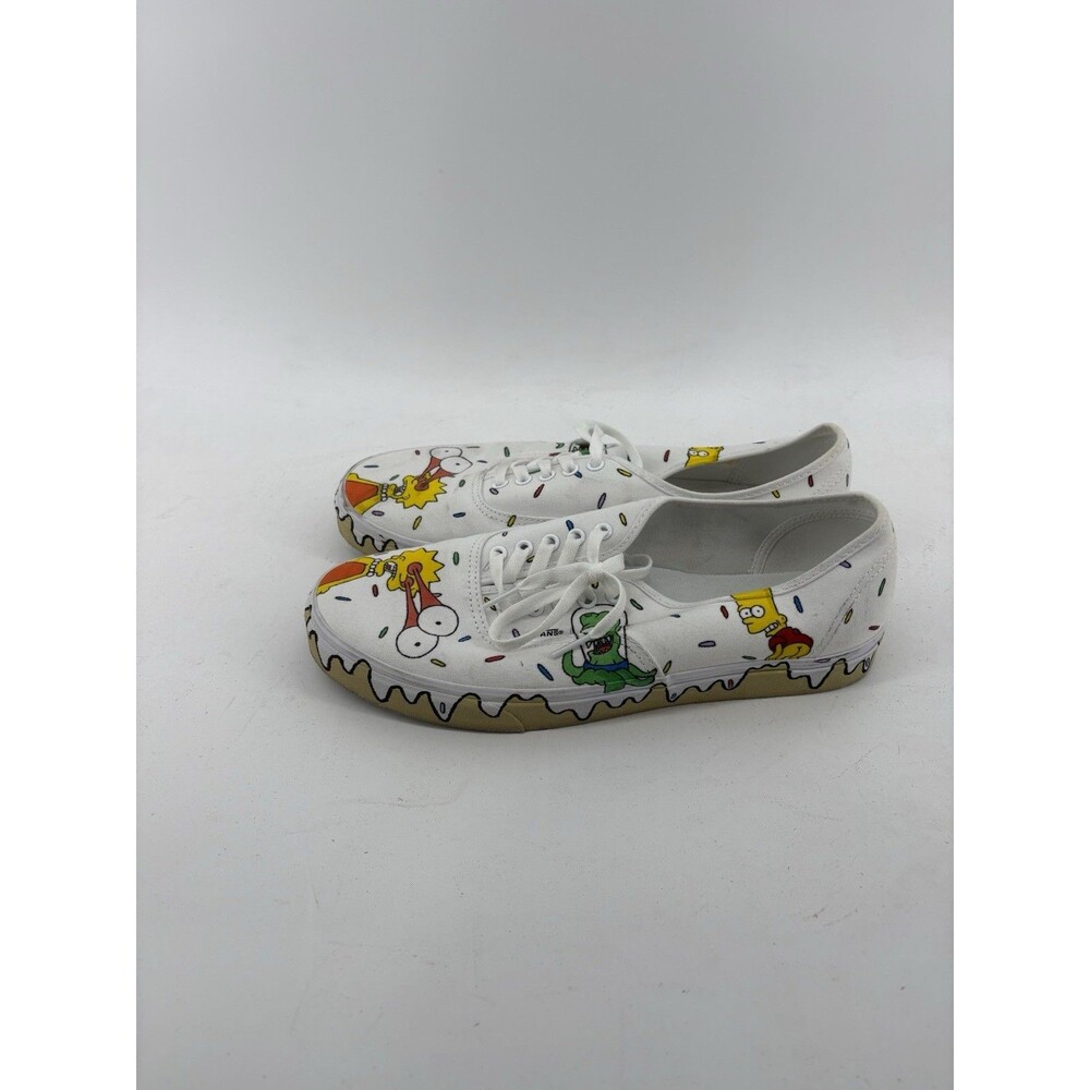 Vans x The Simpsons Lisa Simpson Donut Custom Painted Shoes Size 11.5